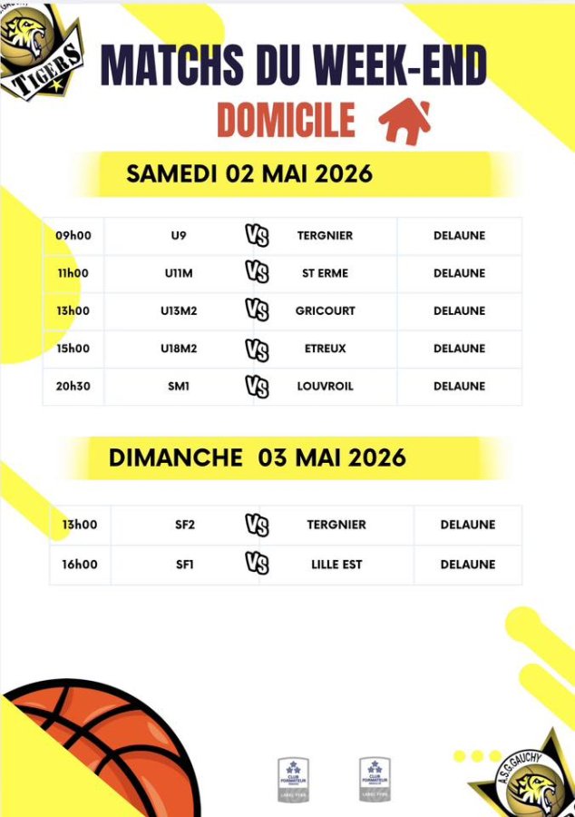 matchs domicile